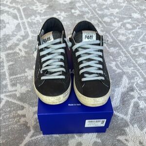 P448 Black and White Women's Sneakers